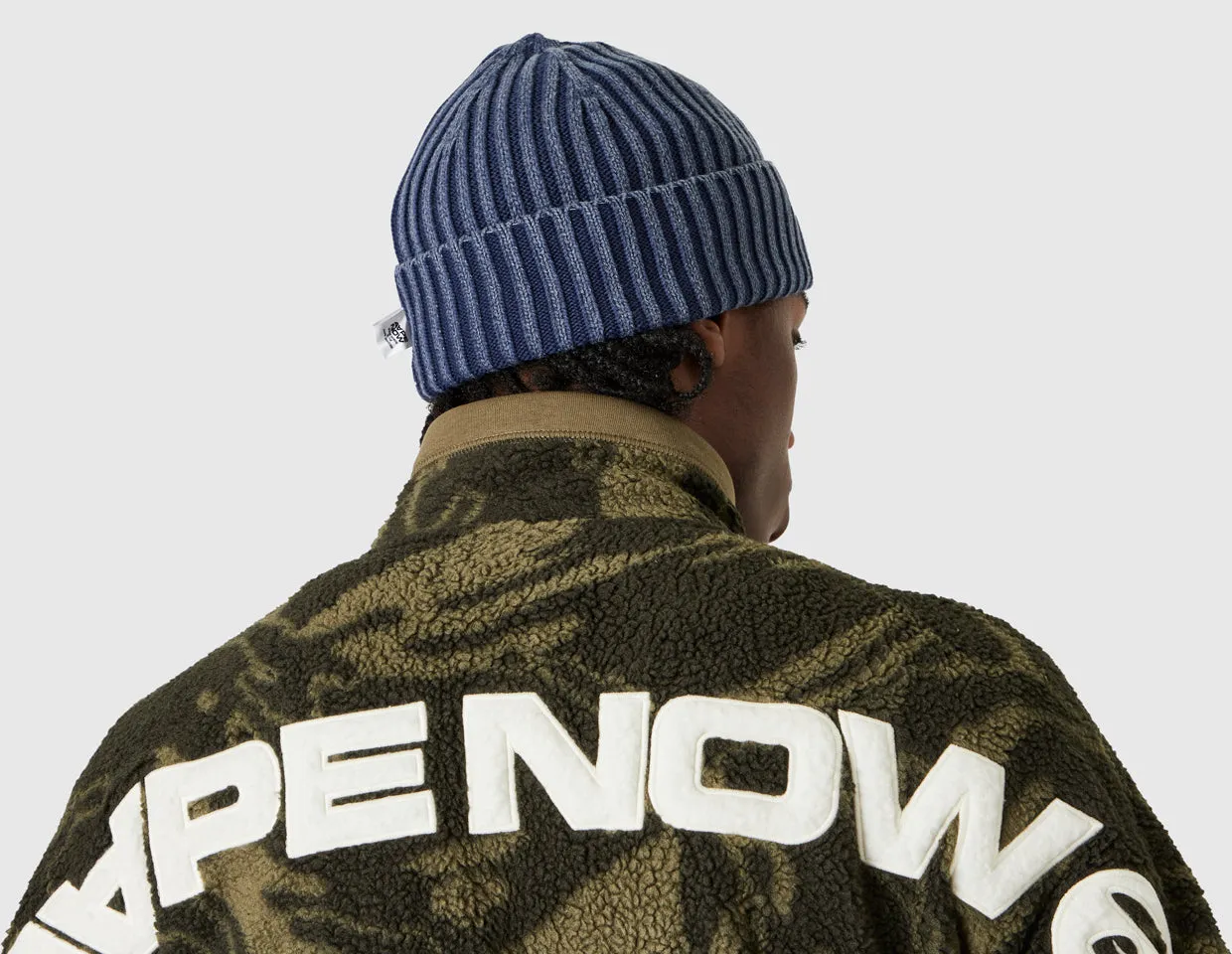 AAPE Now Ribbed Washed Beanie / Navy