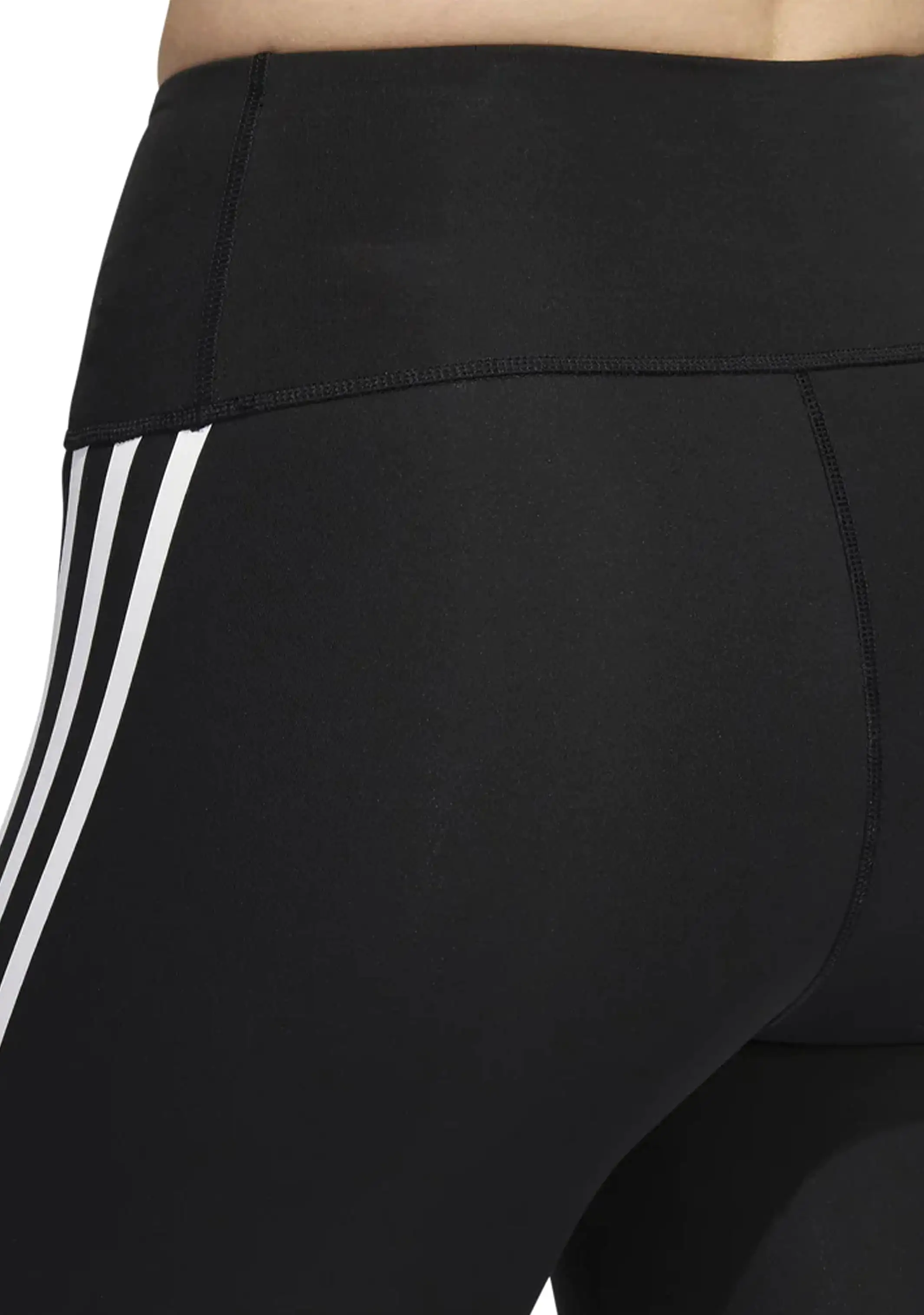 Adidas Womens Optime Trainicons 3-Stripes Bike Short Leggings <br> H64228