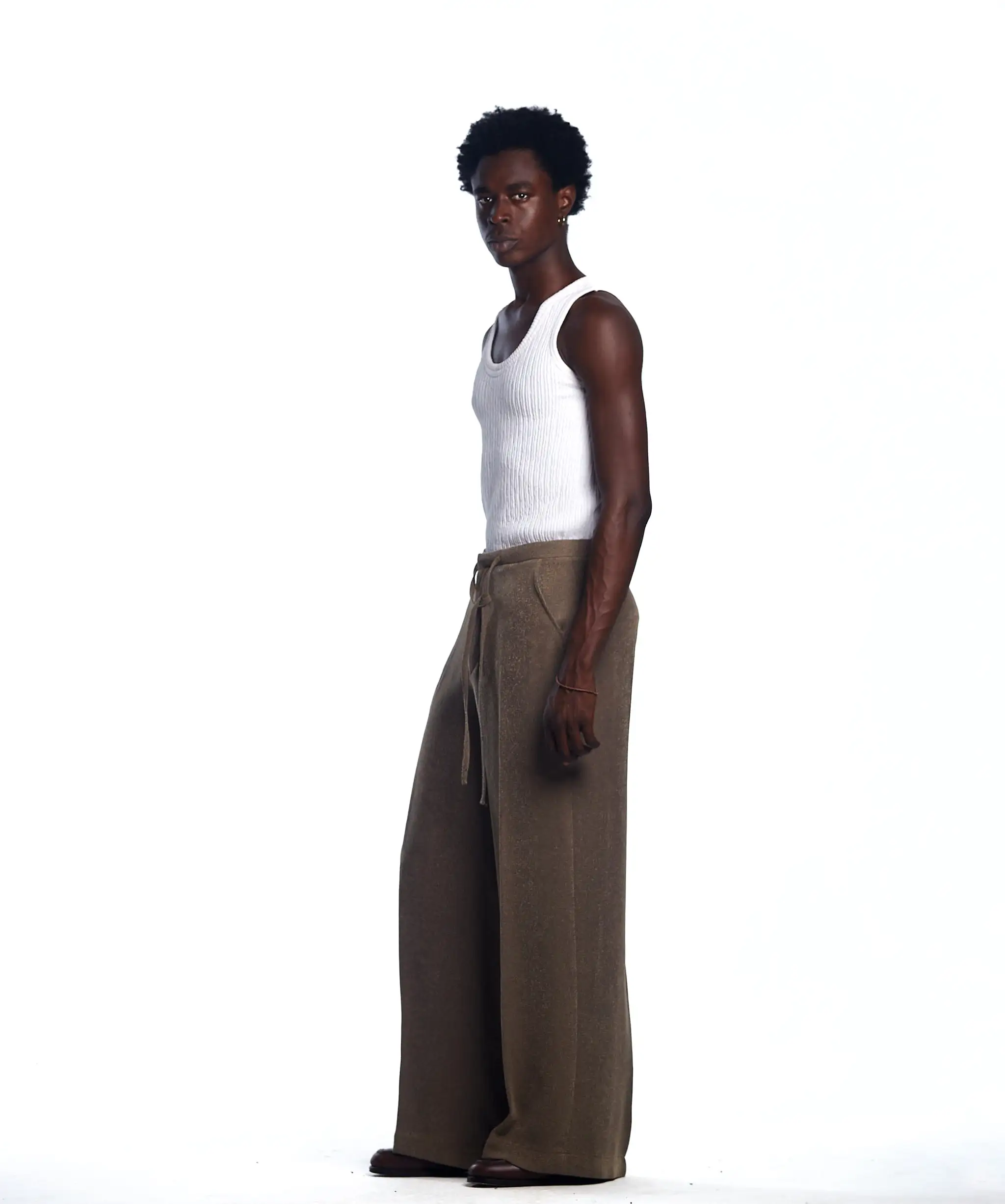 AJABENG Adofo Poly Diamond Crepe Drawstring Pants