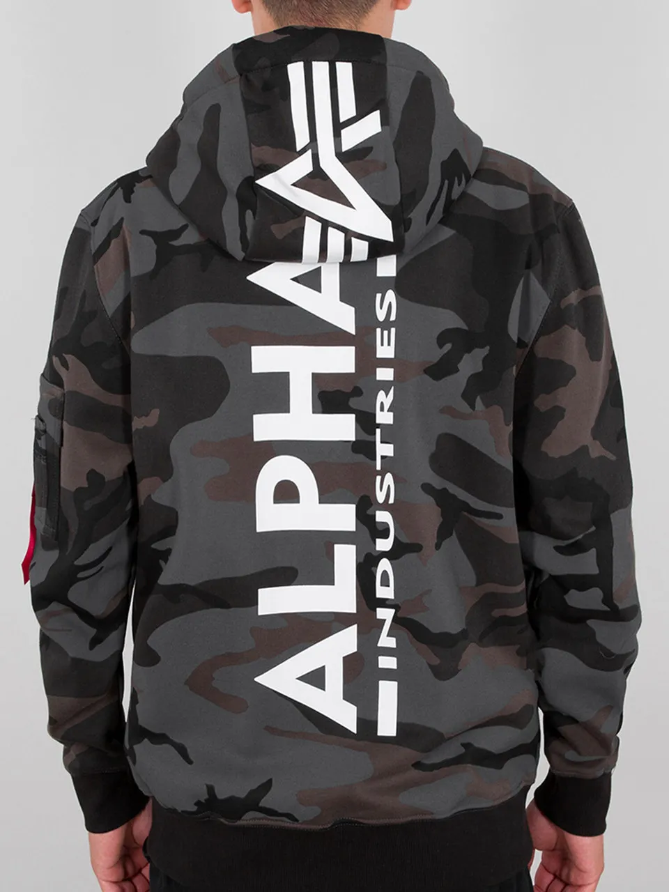 ALPHA INDUSTRIES Backprint hoody camo black 
                         
                     
                