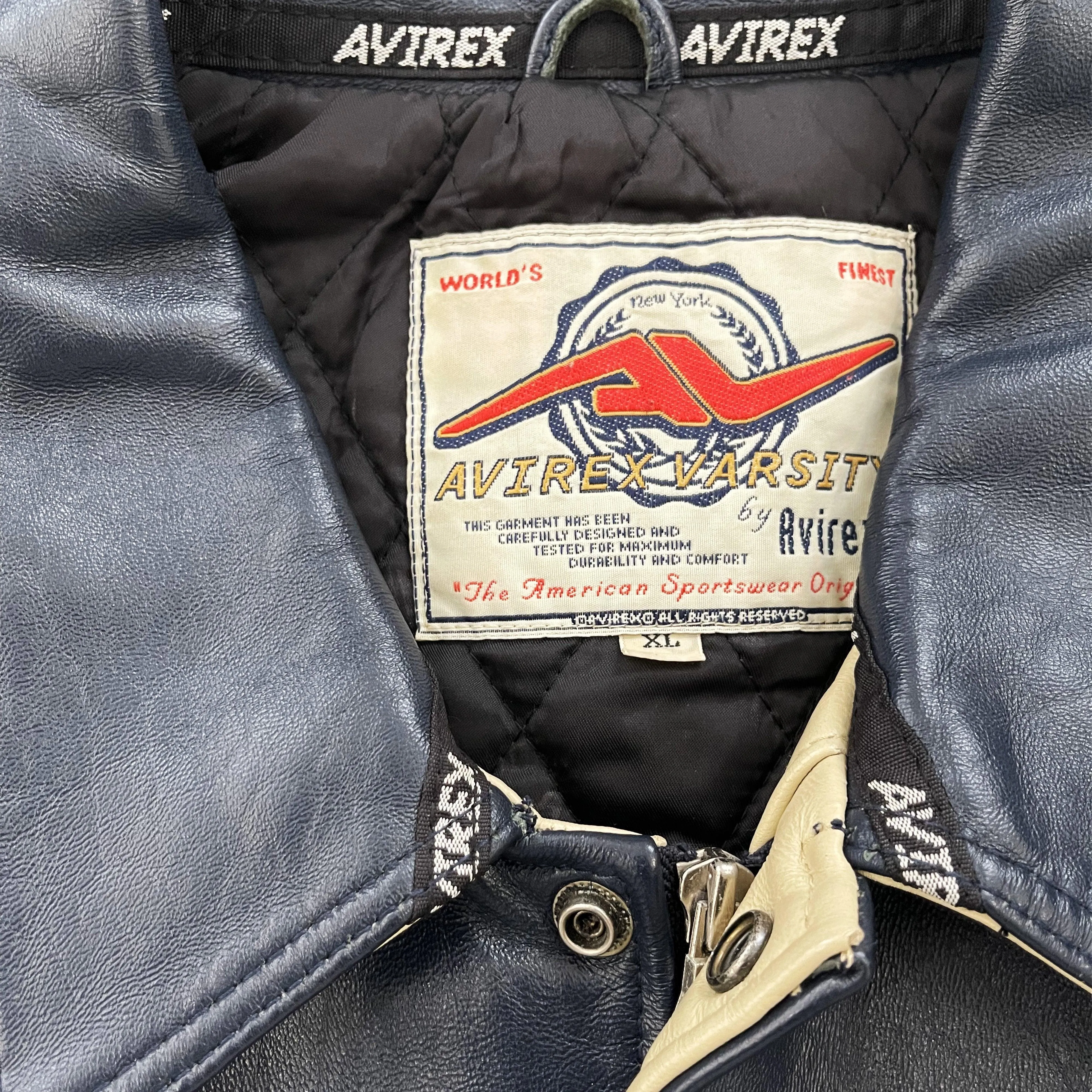 Avirex Leather Varsity Jacket