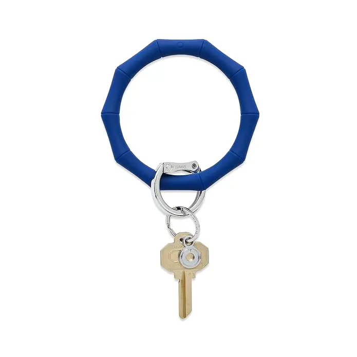 Bamboo Silicone Big O Key Ring - (multiple colors)