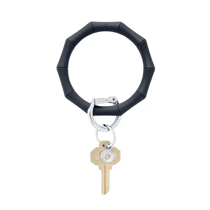 Bamboo Silicone Big O Key Ring - (multiple colors)