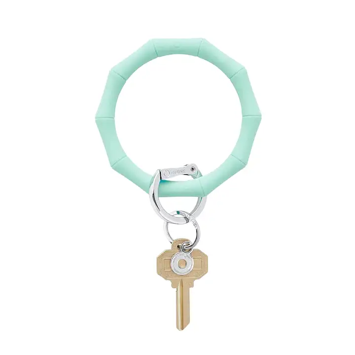 Bamboo Silicone Big O Key Ring - (multiple colors)