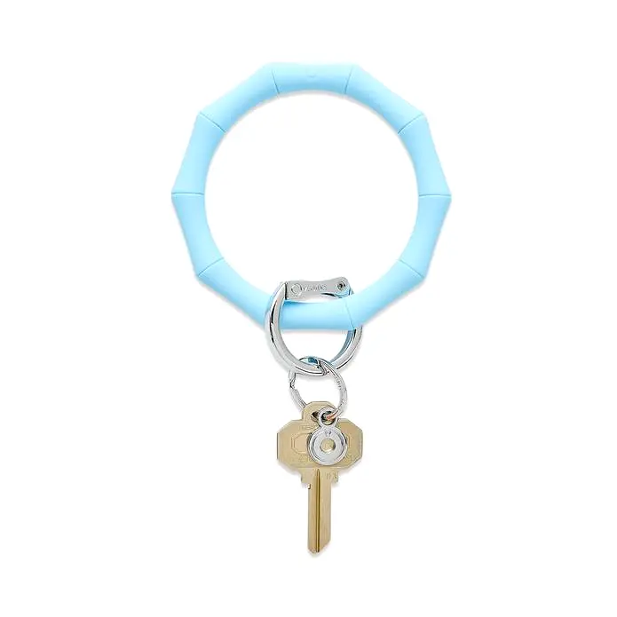 Bamboo Silicone Big O Key Ring - (multiple colors)