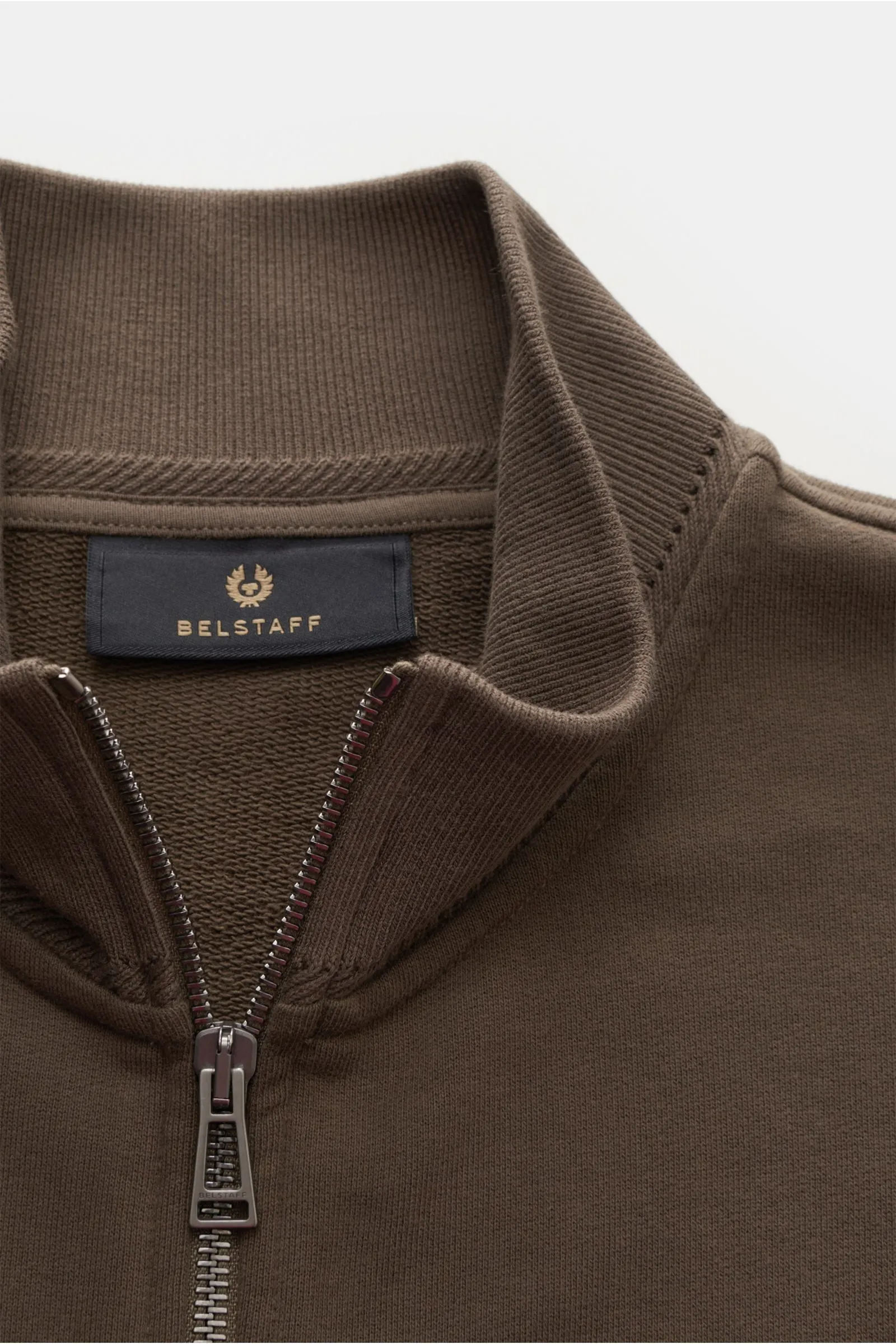 BELSTAFF sweat jacket 'Zip Through' brown