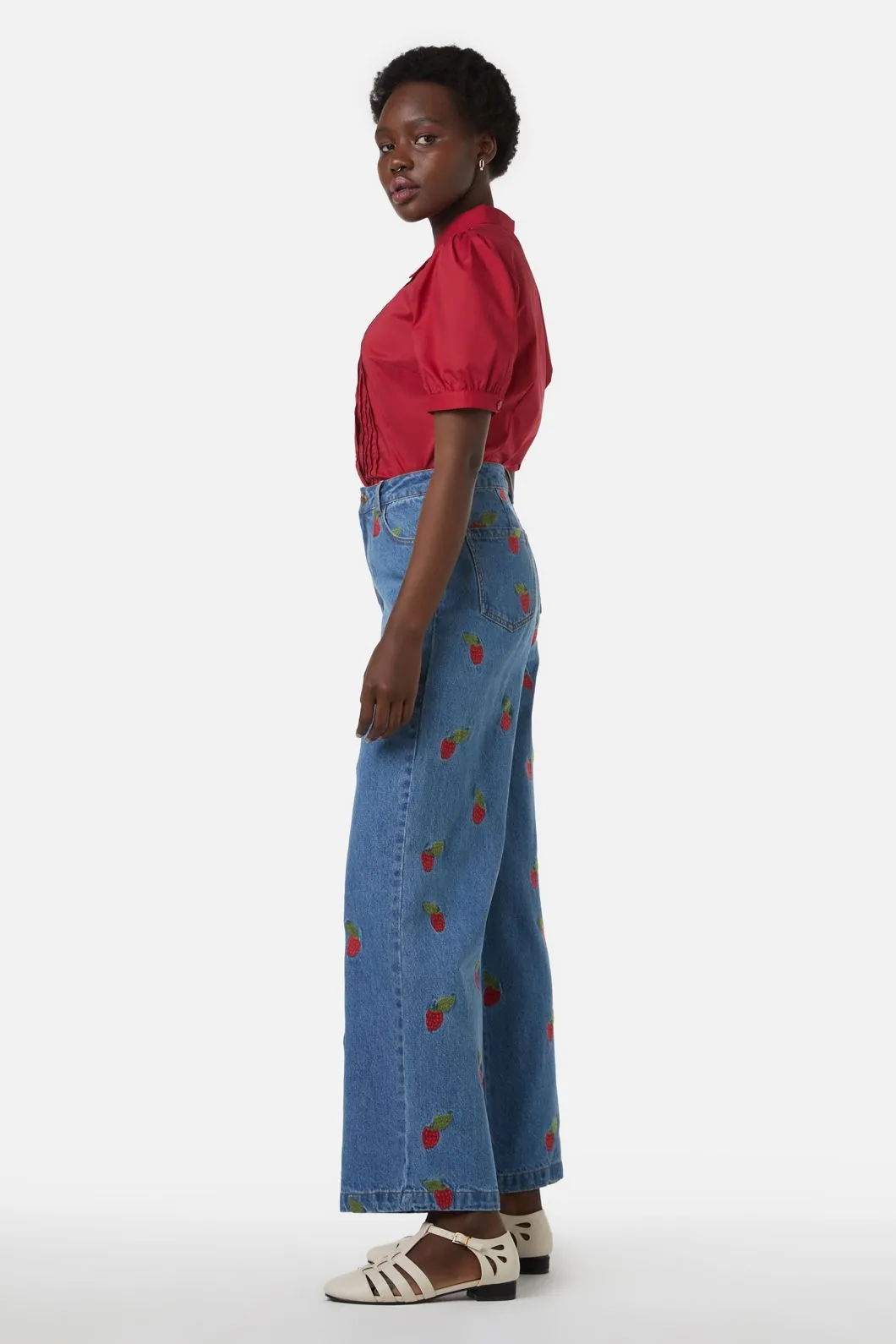 Berry Sweet Embroidered Jean