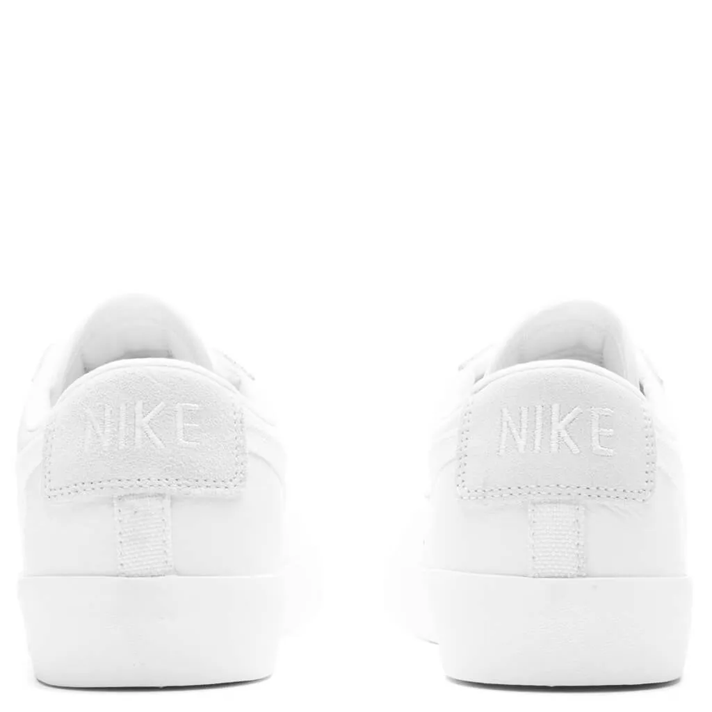 Blazer Low Leather - White/Sail/Platinum Tint