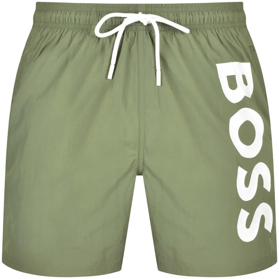 BOSS Octopus Swim Shorts Khaki