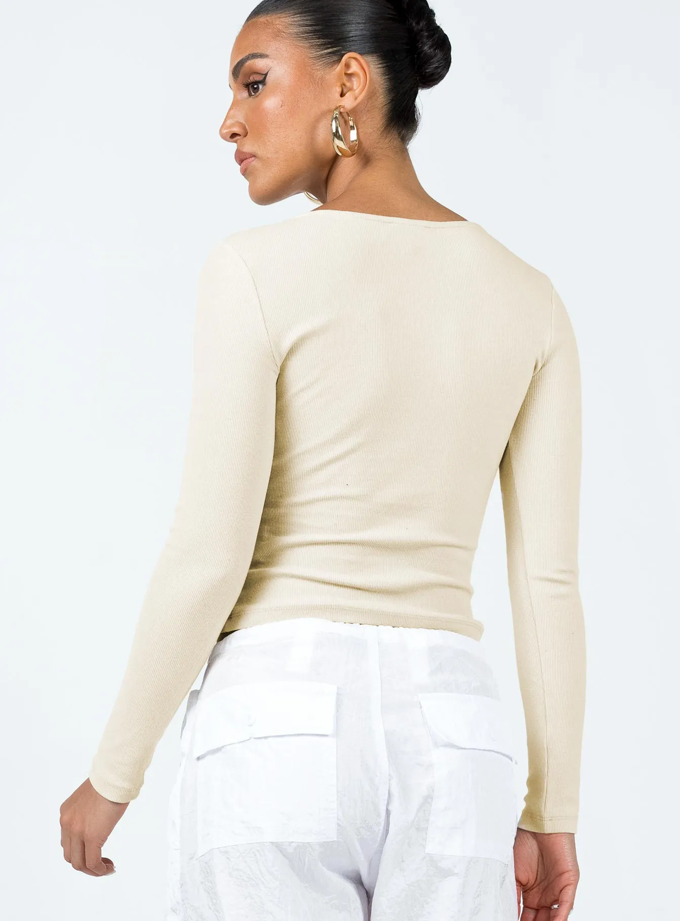 Bradford Long Sleeve Top Beige