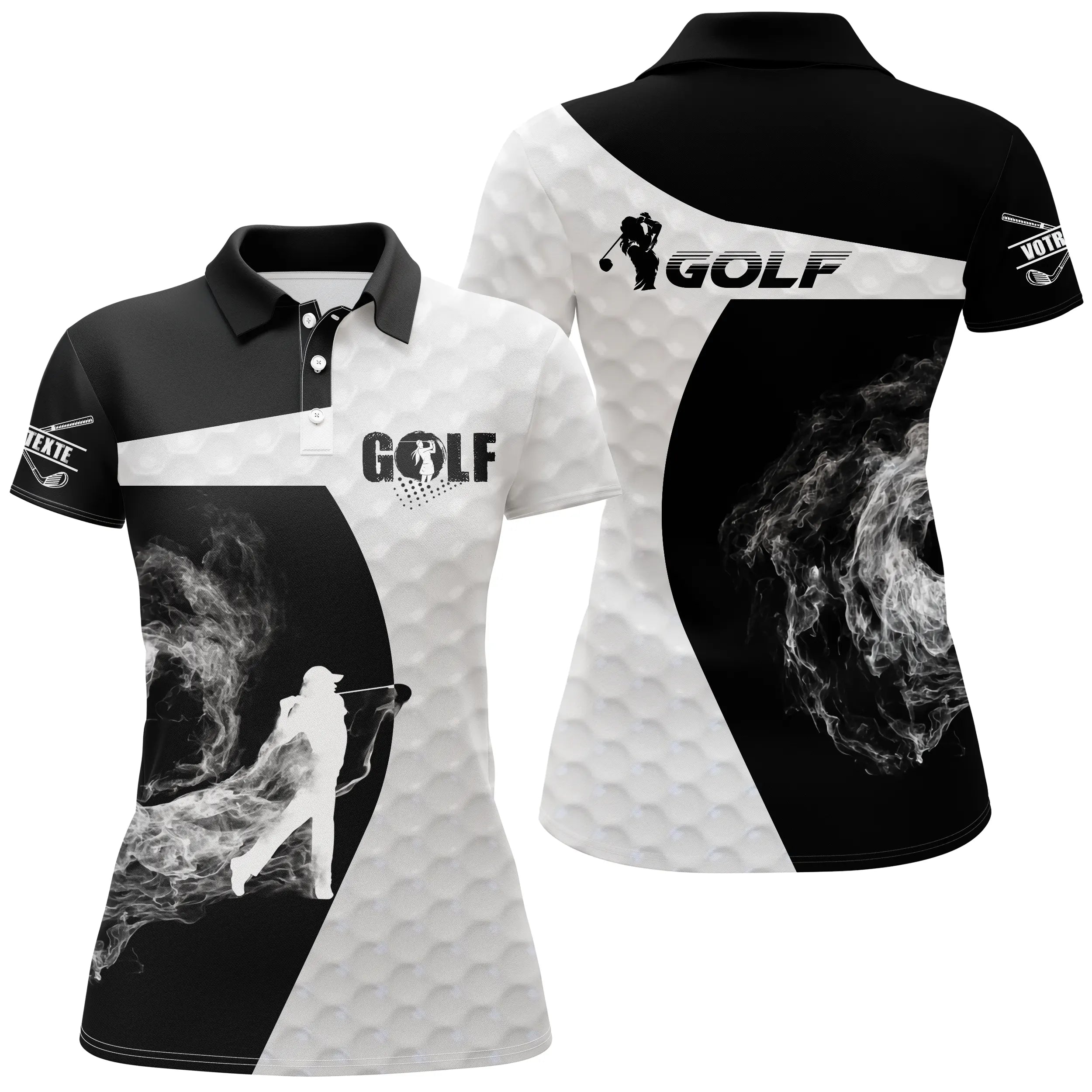 Cadeau Original Personnalisé Golfeur, Polo de Sport Homme Femme, Polo à Séchage Rapide, Impression Golfeur Club de Golf - CTS110