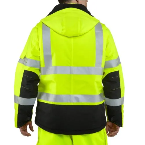 Carhartt 106694 Men's High-Visibility Waterproof Loose Fit Heavy Weight Insulated Class 3 Jacket