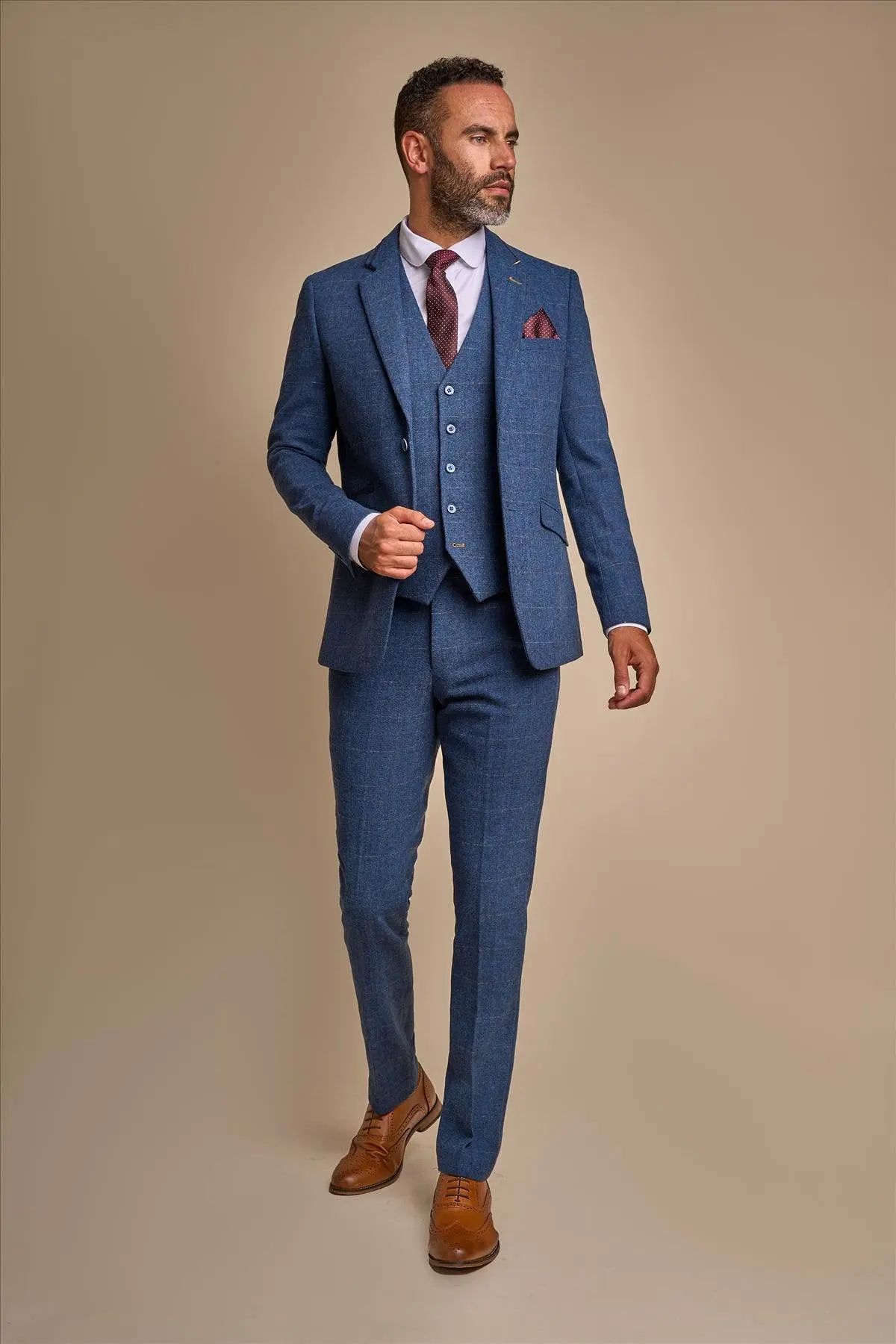 Carnegi Navy Tweed Blazer