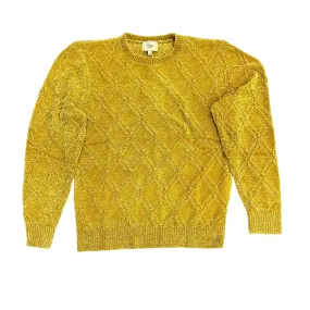 CIGAR COUTURE: Chenille Crew Neck Sweater CH-401