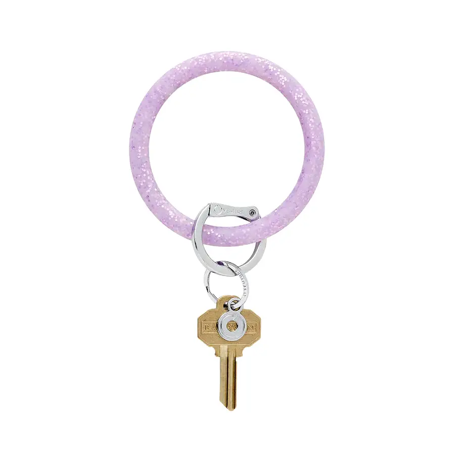 Confetti Silicone Big O Key Ring - (multiple colors)