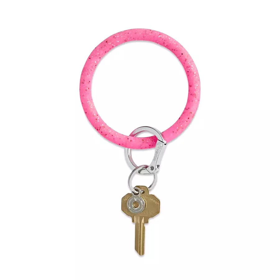 Confetti Silicone Big O Key Ring - (multiple colors)