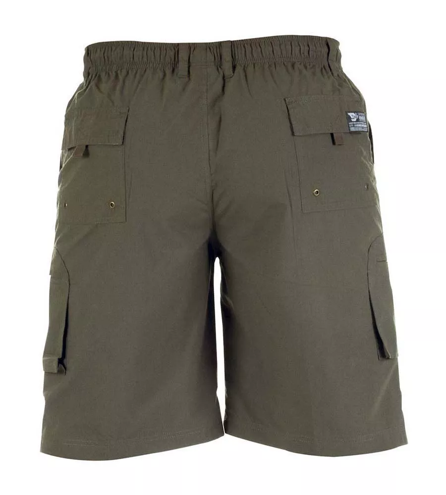 D555 Big Mens Khaki Cargo Short With Shaped Leg Pockets (NICK KHAKI)