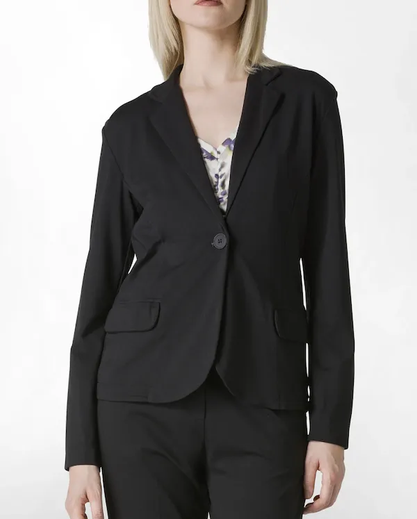 Deha Blazer In Punto Milano – Nero – D02681