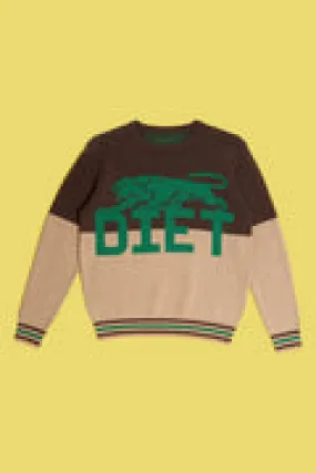 Diet Starts Monday - Panther Knit Sweater - Brown