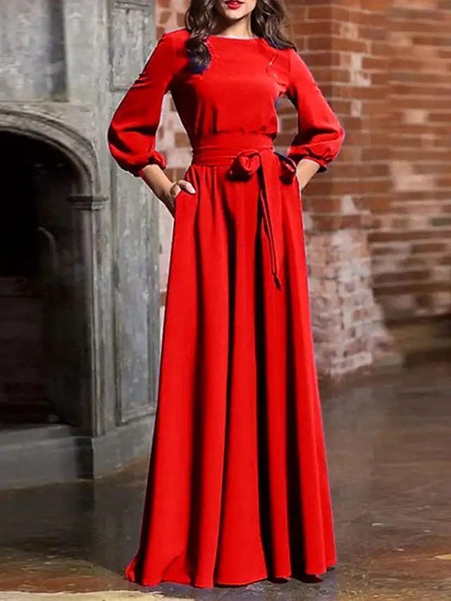 Elegant Long Sleeve Formal Party Dress in Multiple Colors and Sizes