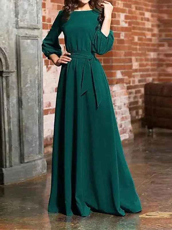 Elegant Long Sleeve Formal Party Dress in Multiple Colors and Sizes