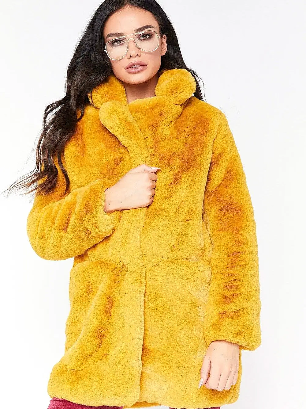 Faux Fur Christmas Coat for Women - Multiple Colors & Sizes / Warm