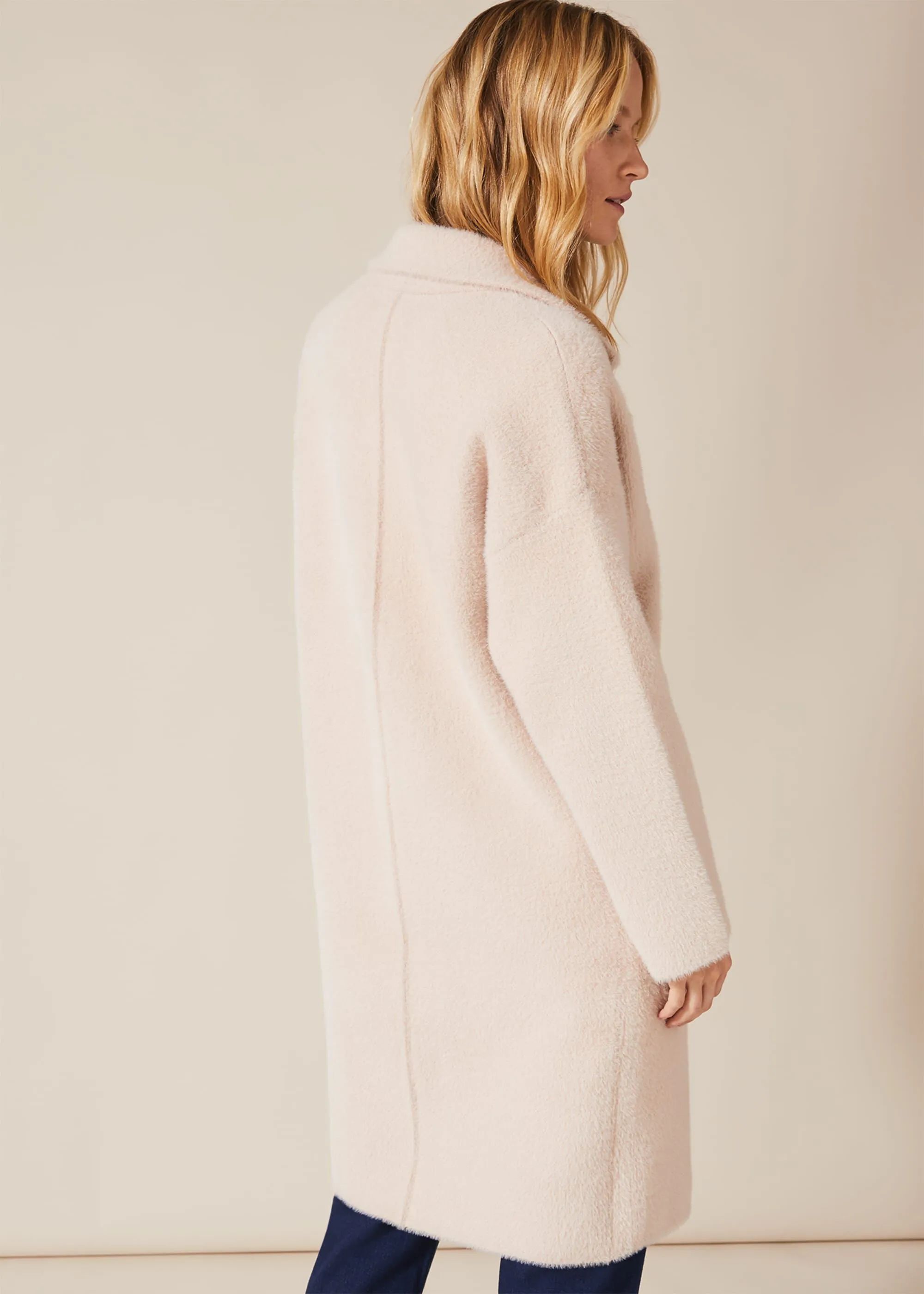 Floressa Fluffy Knit Coat