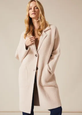 Floressa Fluffy Knit Coat