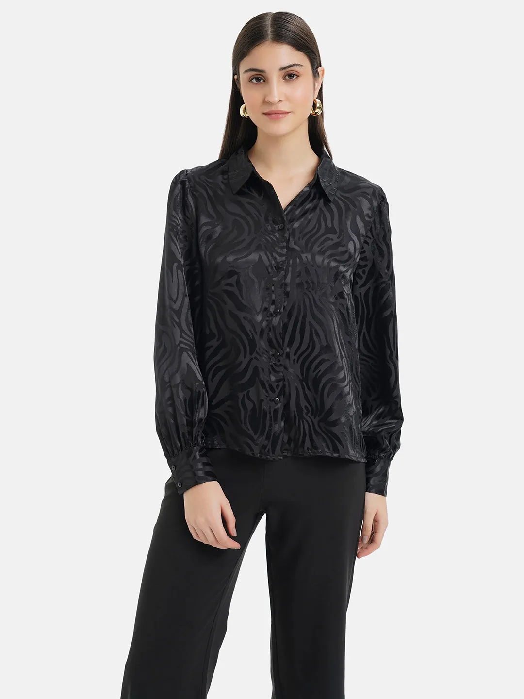 Full Sleeves Satin Shirt