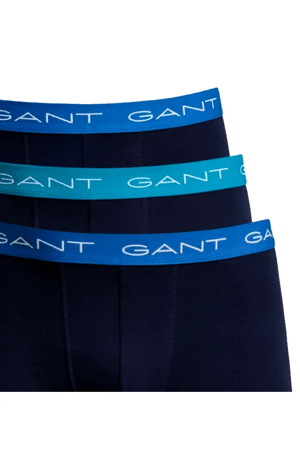 GANT 3-Pack Trunks Cotton Stretch Marine