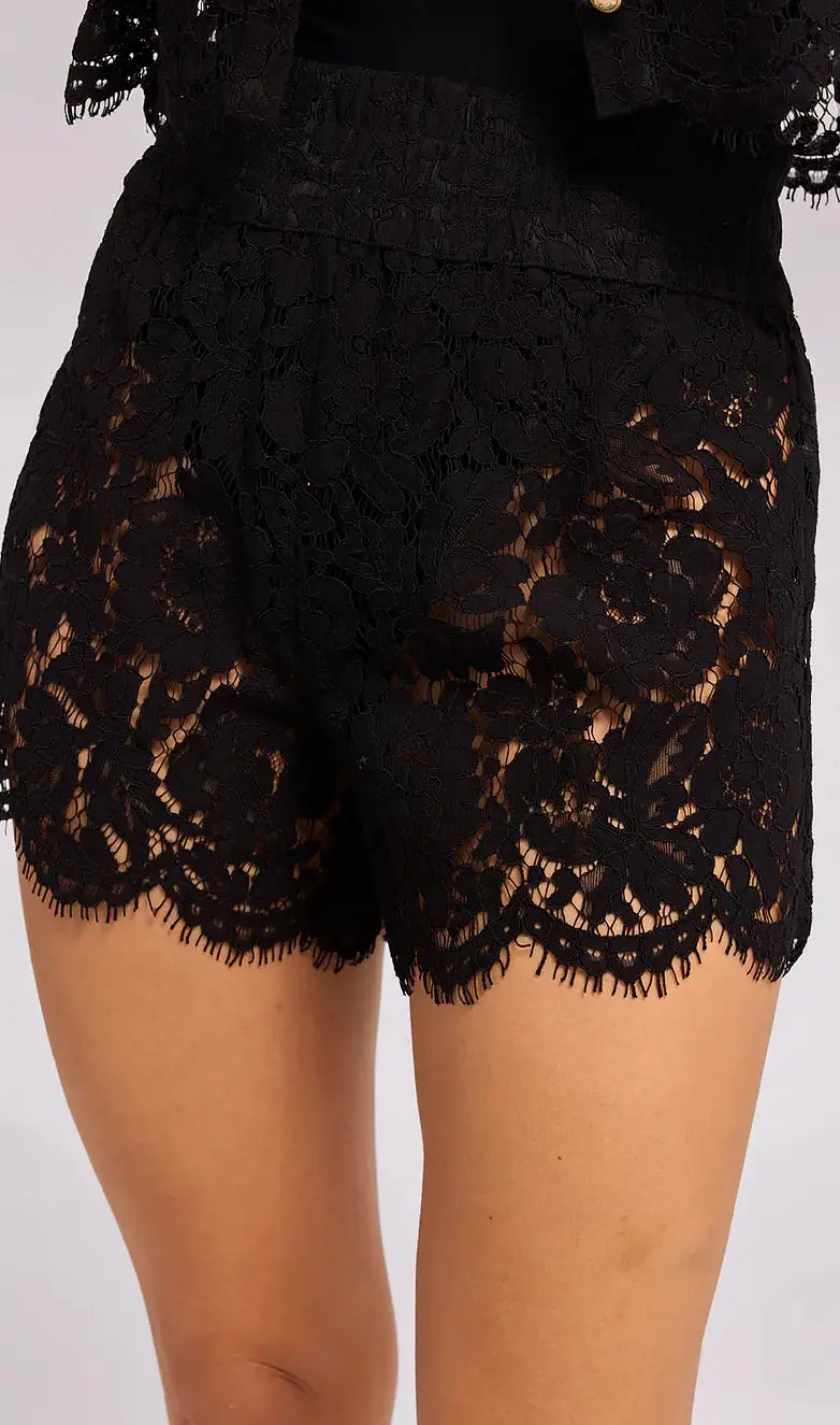 Generation Love - Belinda Floral Shorts - Black