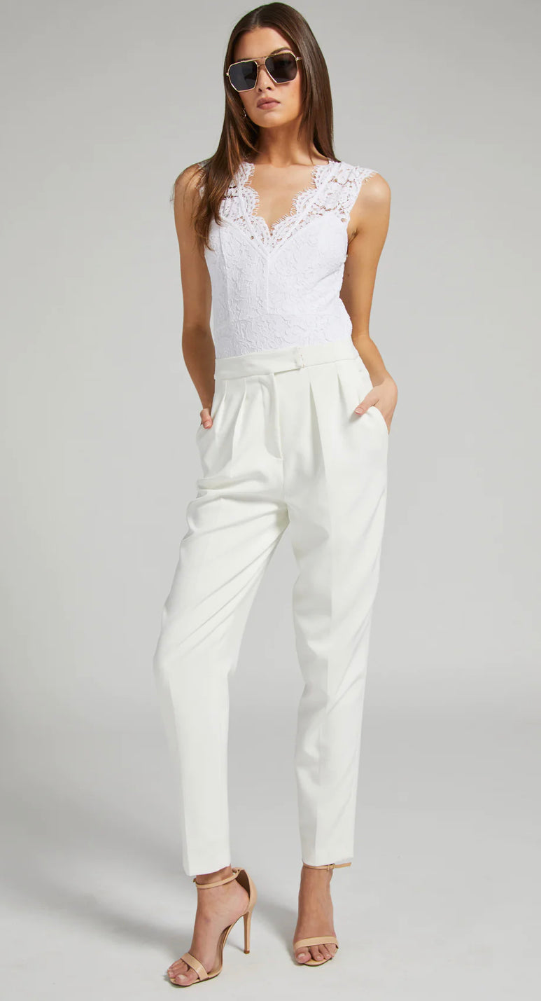 Generation Love - Jenise Crepe Pant - White