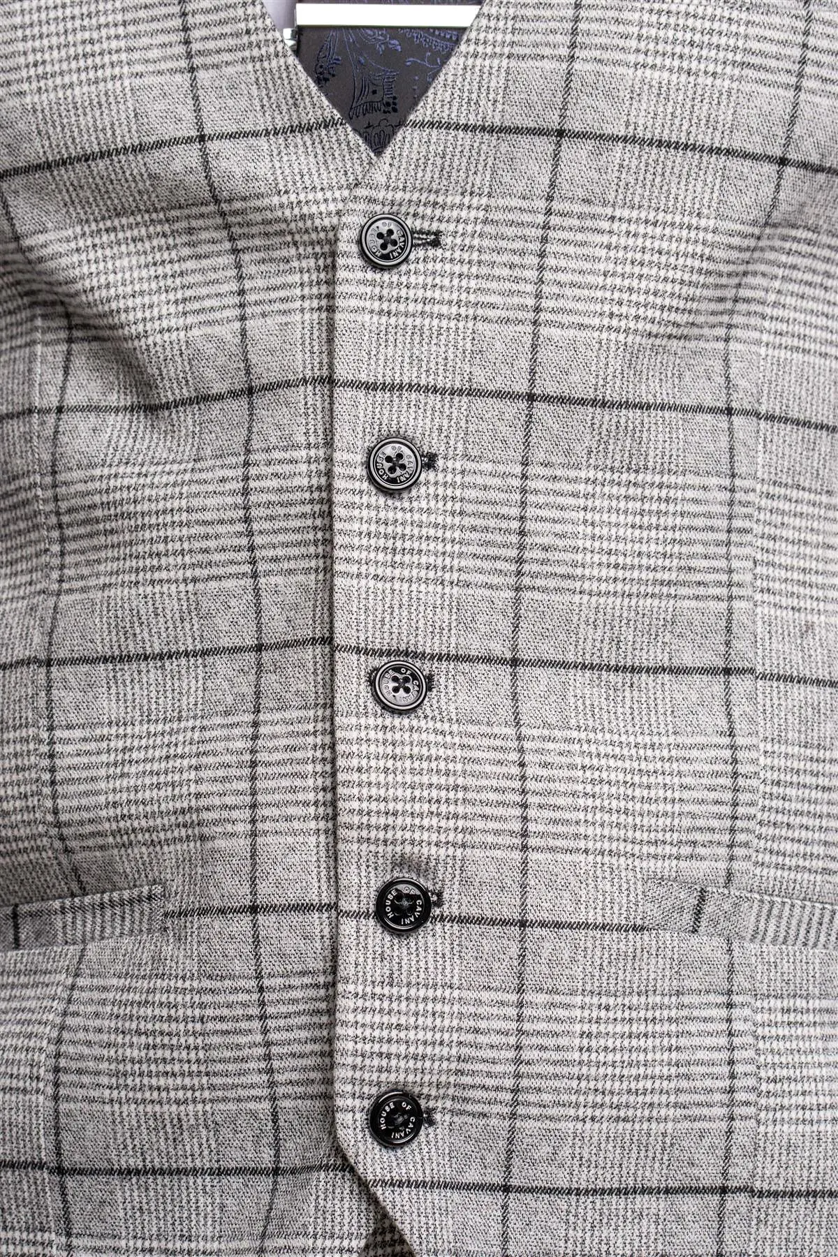 Ghost Tweed Check Waistcoat