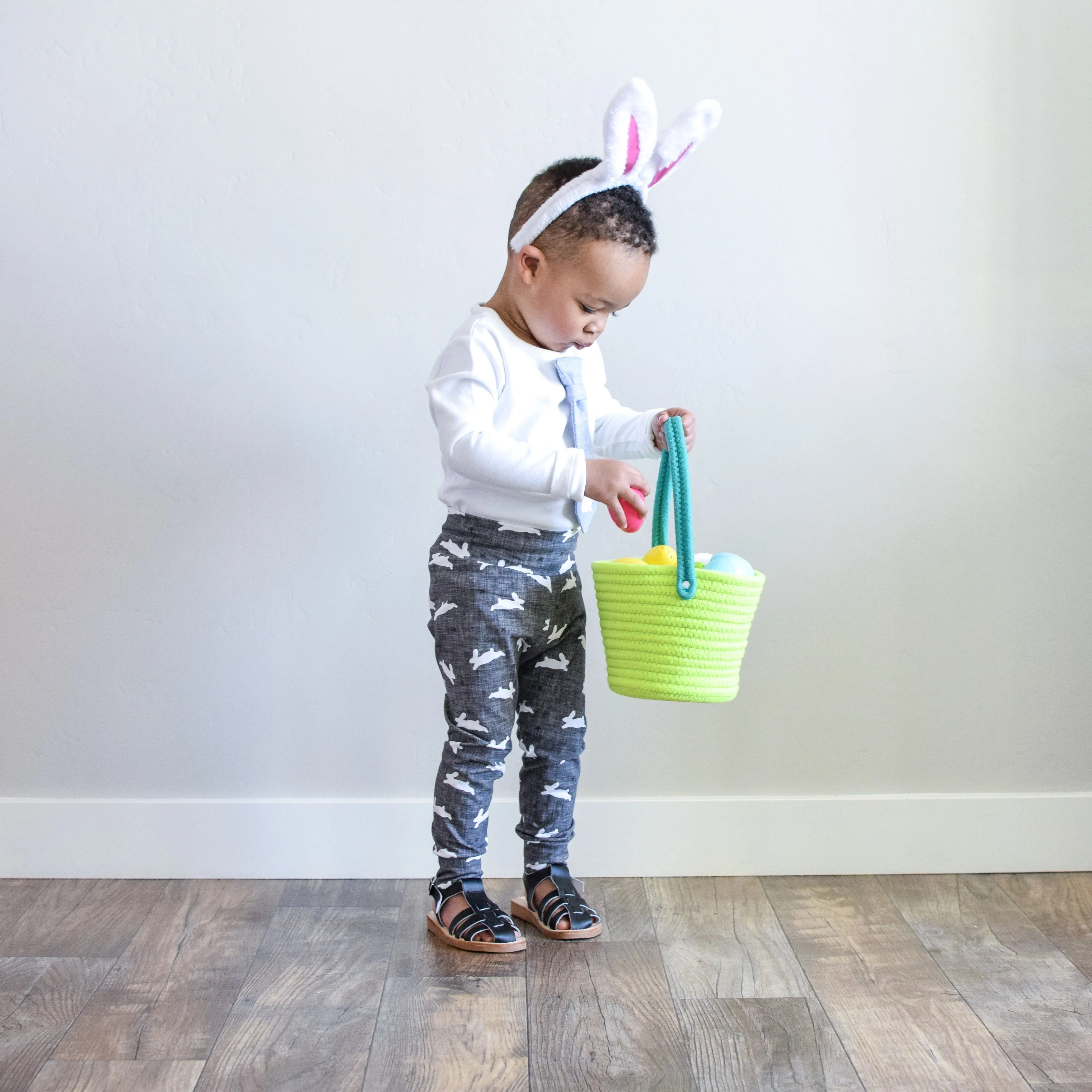 Gray Bunny Leggings