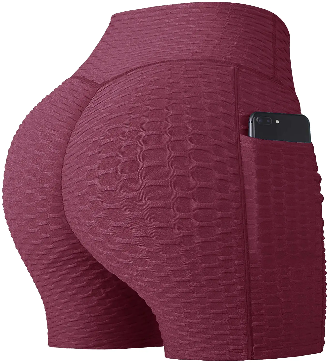 Haute Edition Women's Side Pocket Booty Lift Yoga Active Workout Bike Short