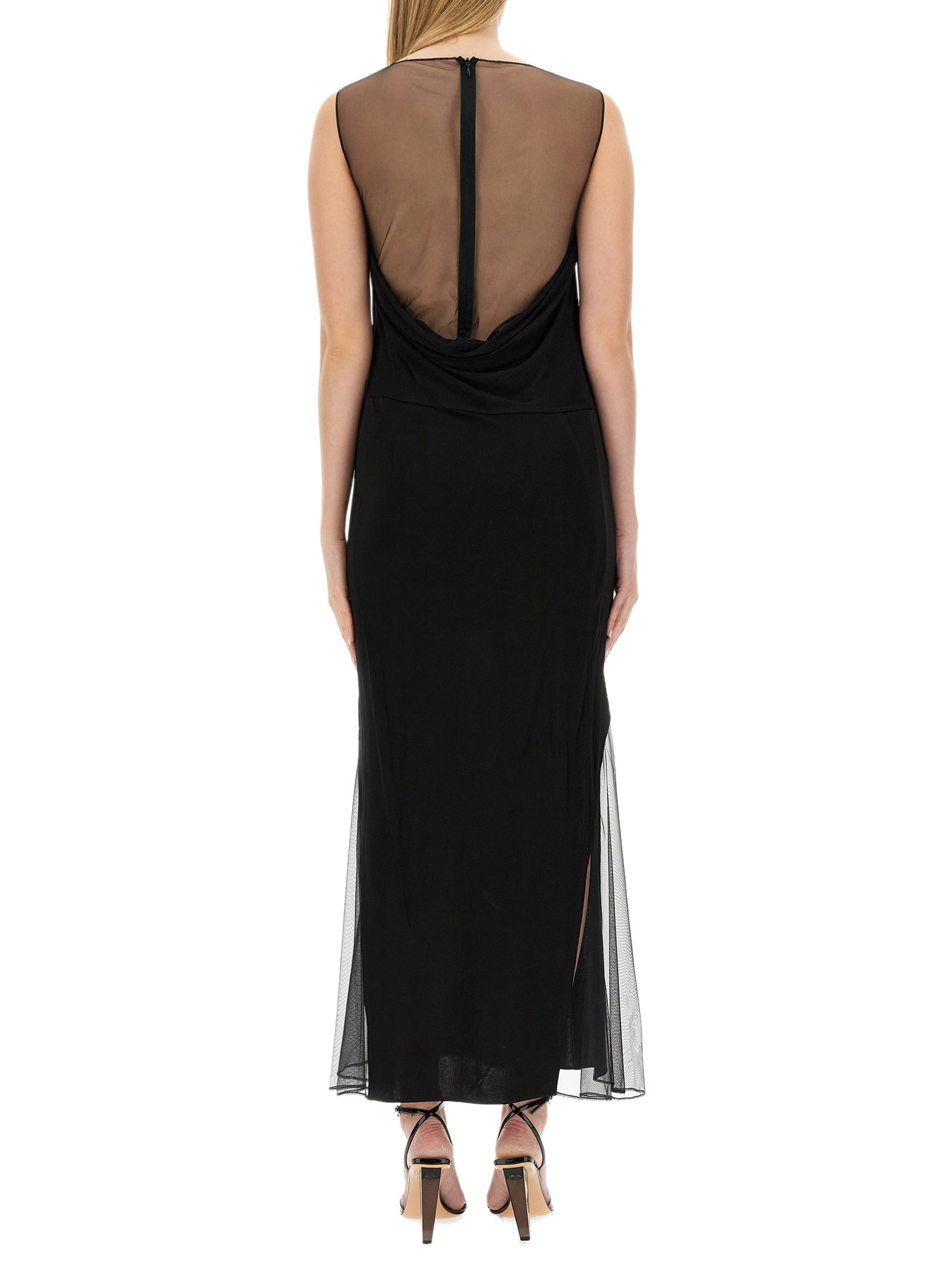 HELMUT LANG    VISCOSE JERSEY LONG DRESS