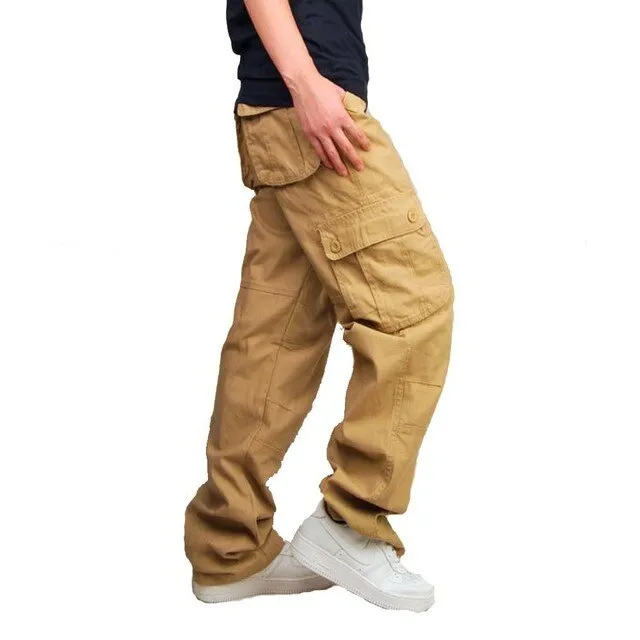 Hip Hop Casual Unisex Multi-pocket Cargo Pants Trousers Joggers