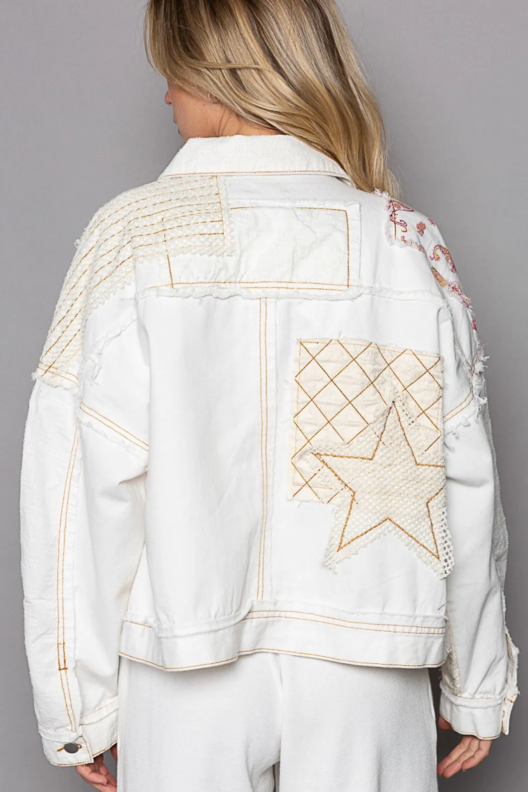 Ivory Patch Jacket