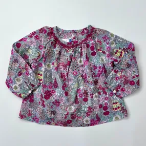 Jacadi Liberty Print Blouse With Smocking: 24 Months