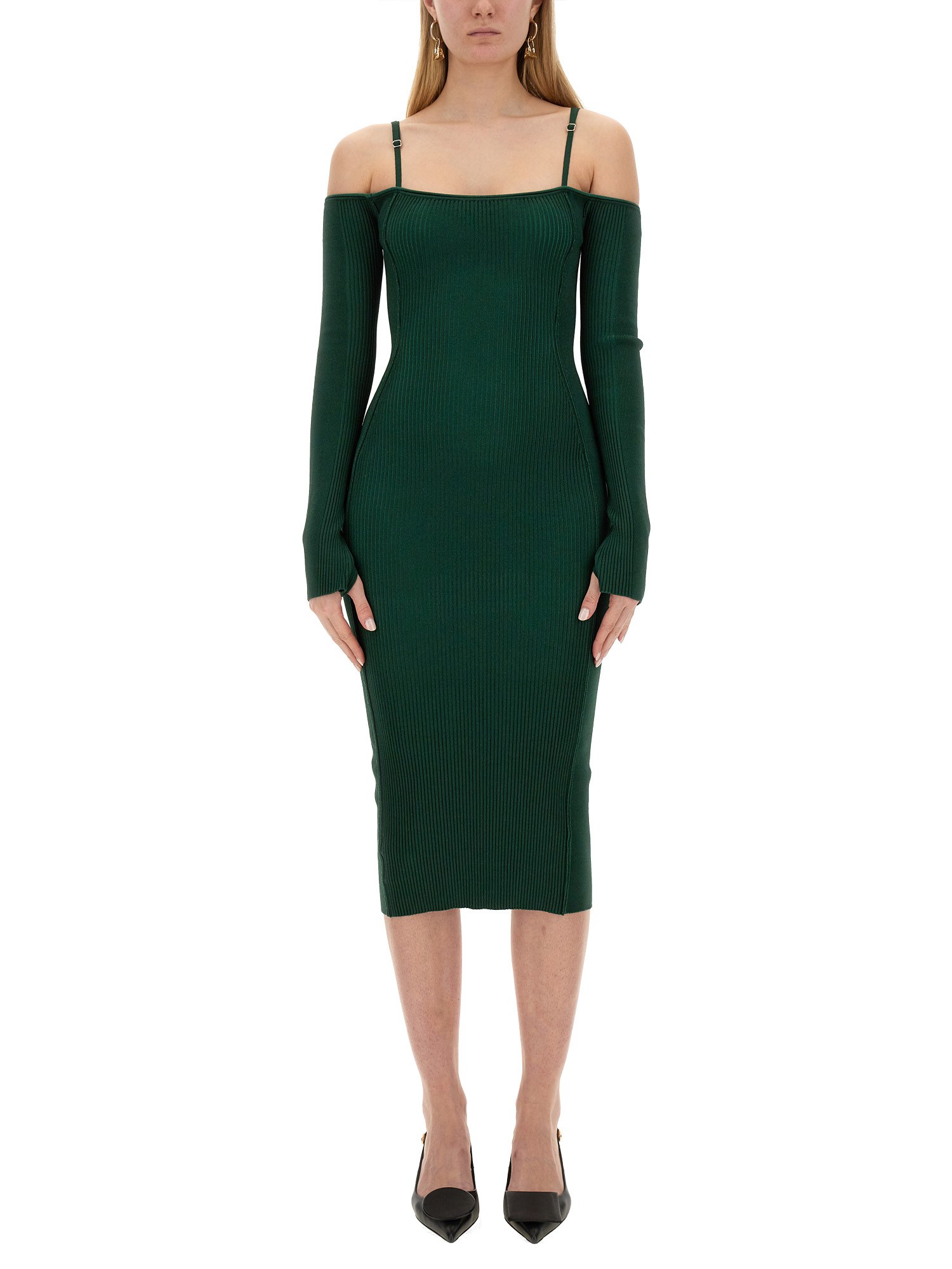 JACQUEMUS    VISCOSE KNIT SIERRA DRESS