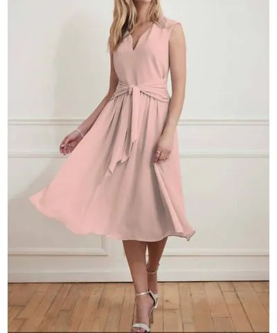 Joseph Ribkoff The Every Occasion Tea Length Dress In Blush