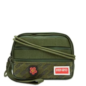 Kenzo Badge ClutchDark Khaki