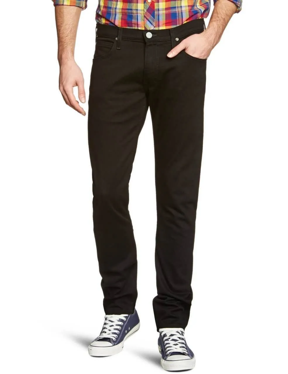 Lee Luke Slim Tapered Fit Denim Jean Clean Black