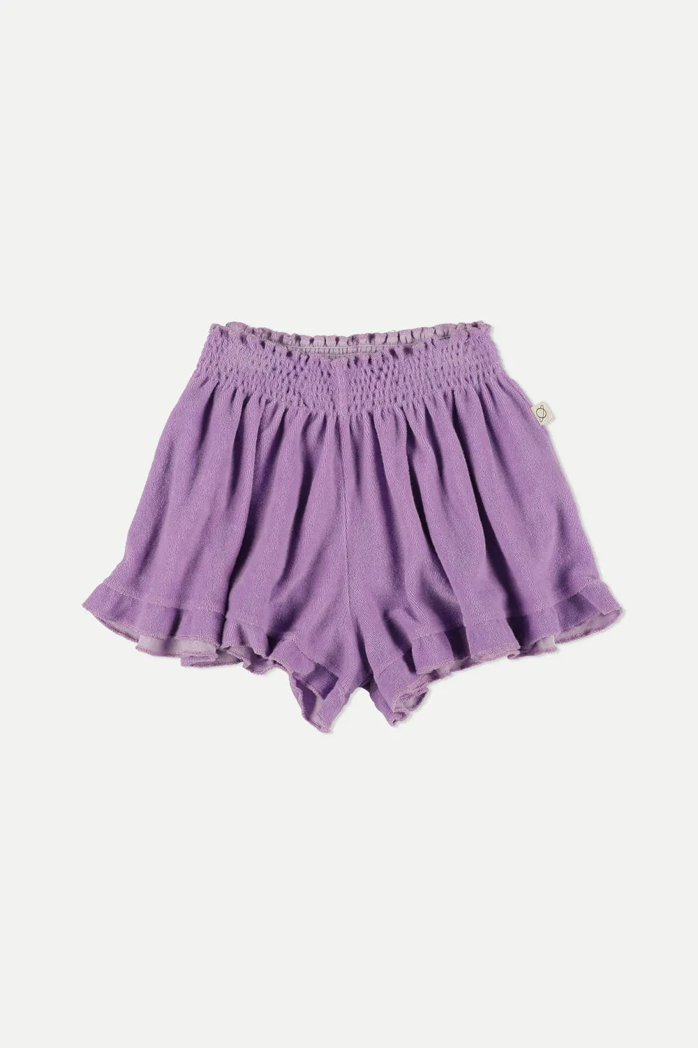 Lilac Towelling Shorts