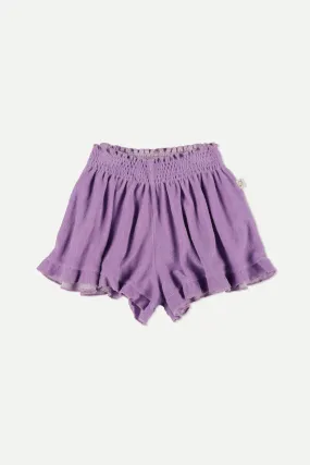 Lilac Towelling Shorts