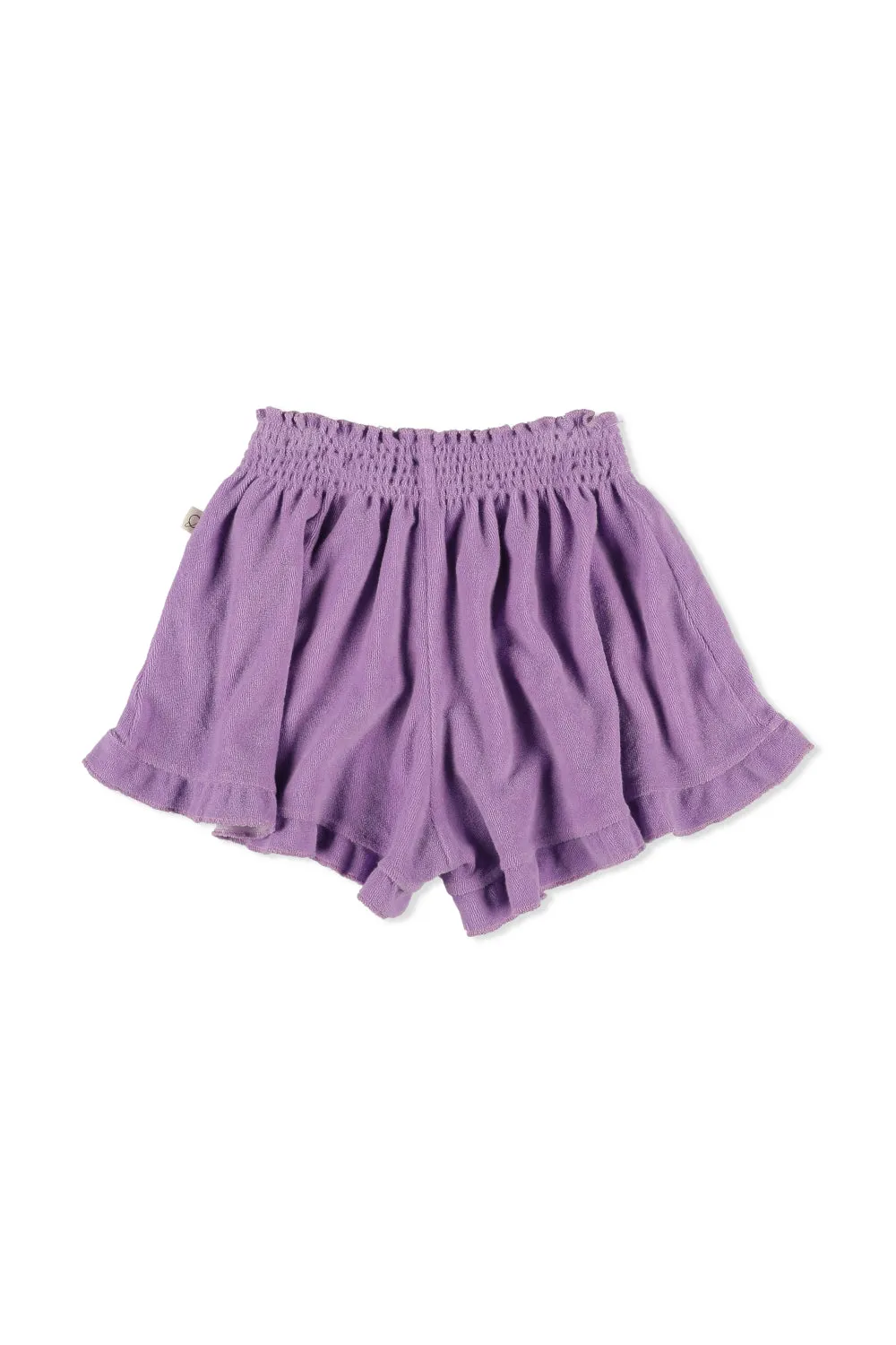 Lilac Towelling Shorts