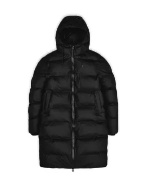 Long Puffer Jacket Black | Rains | Watch Wear