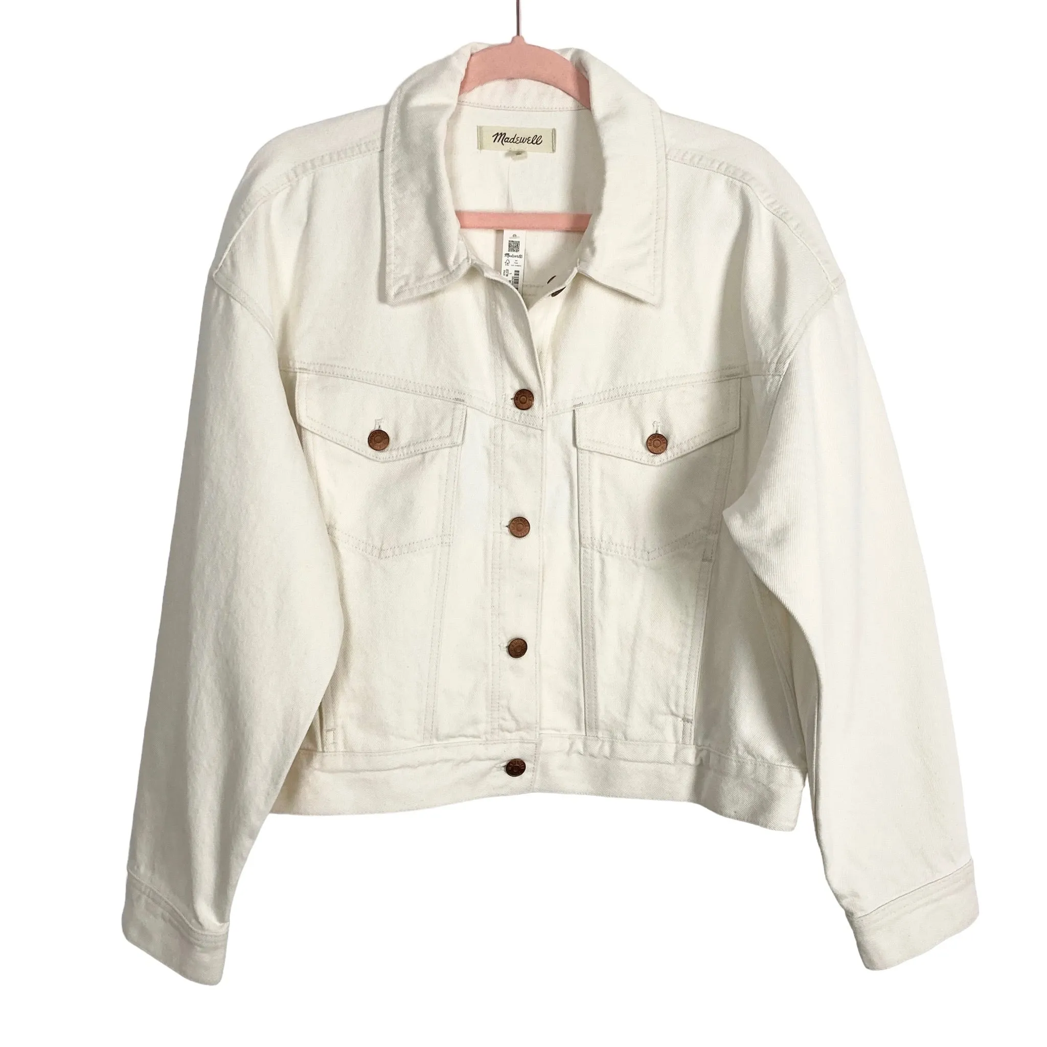 Madewell Off White Denim Jacket NWT- Size L