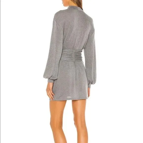 Majorelle Grey Mock Neck Sweater Dress- Size M