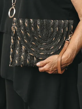 Metallic Plait Woven Bag